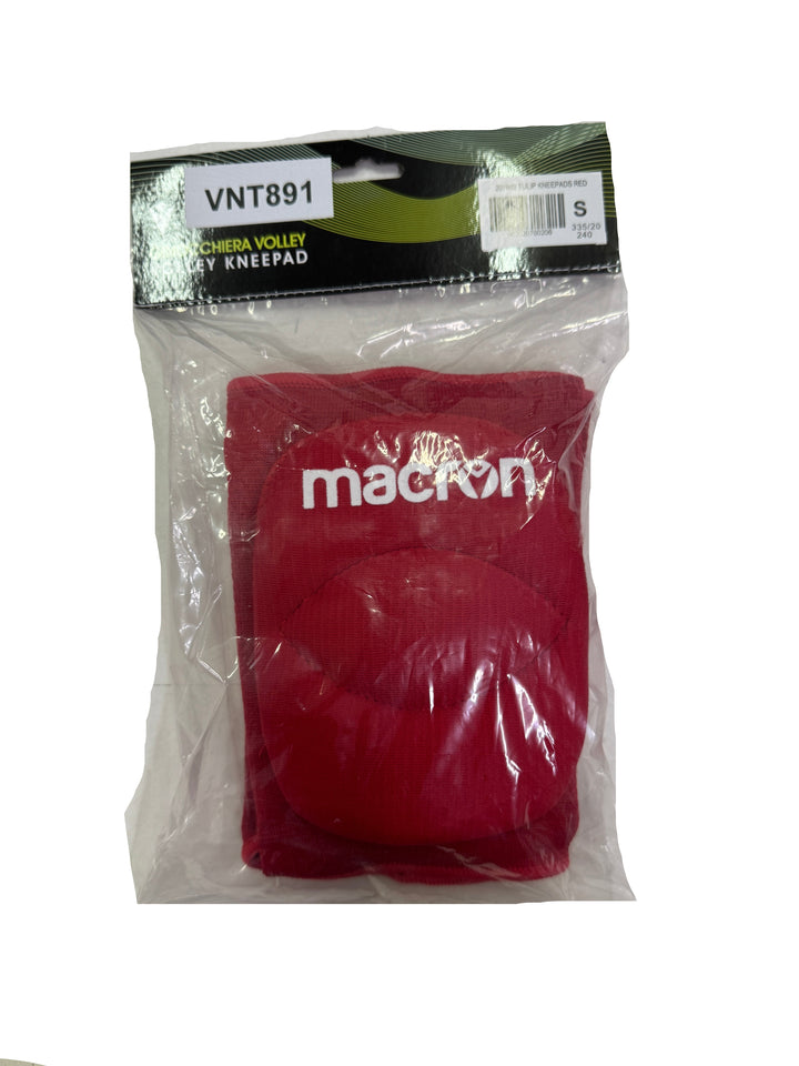 Macron Tulip kneepad ginocchiere volley Taglia S Rosso pallavolo