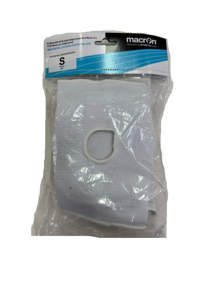 Macron Mall kneepad ginocchiere volley Taglia S Bianco pallavolo