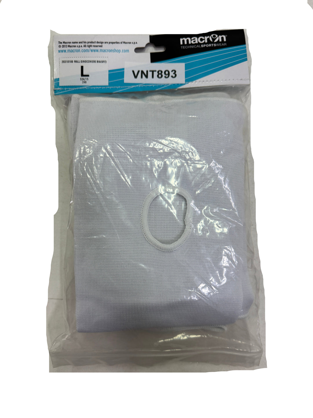 Macron Mall kneepad ginocchiere volley Taglia L Bianco pallavolo