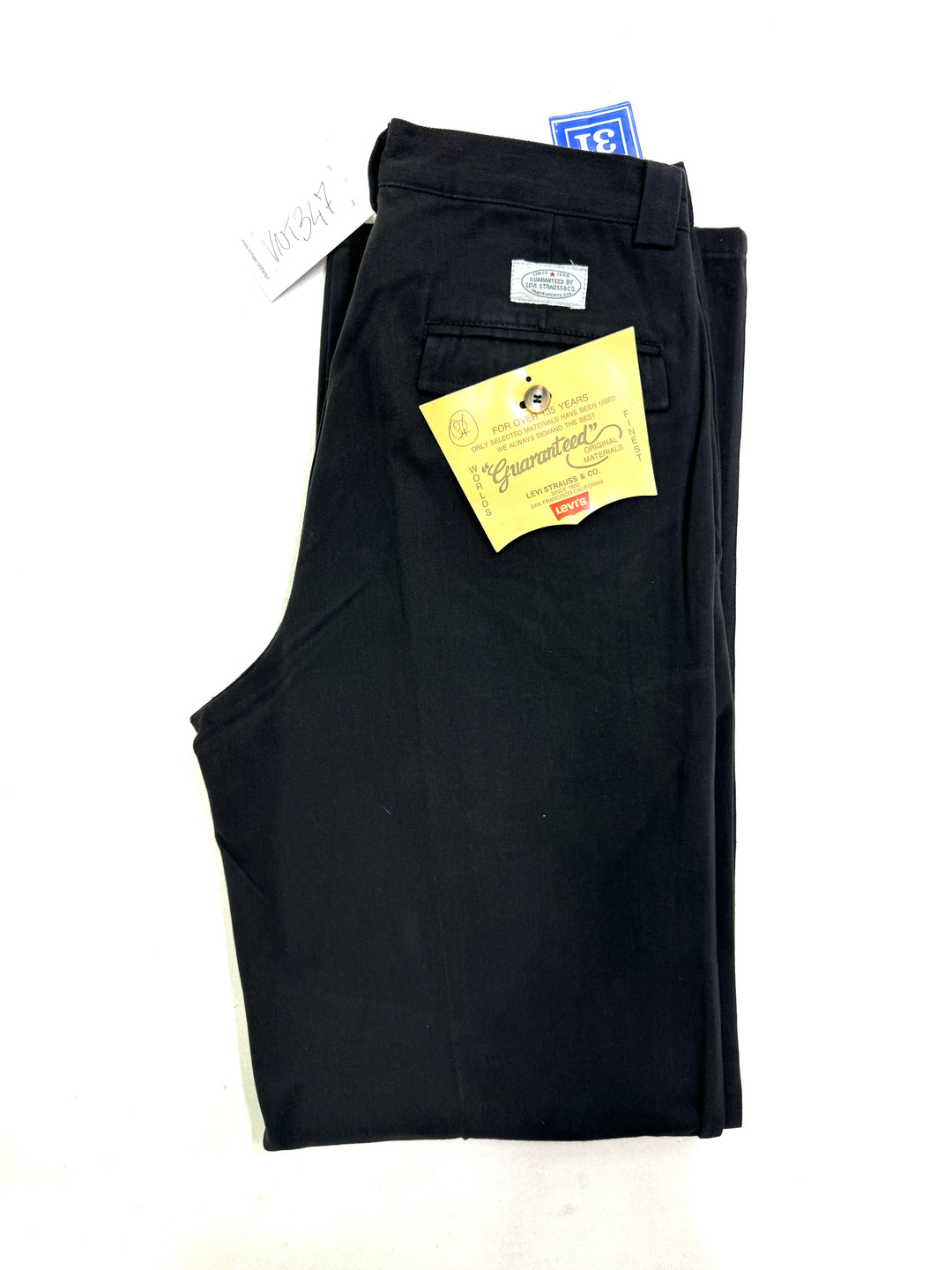 Levi's Guaranteed for over 135 years W31 chino pant anni 80' deadstock Made in Italy