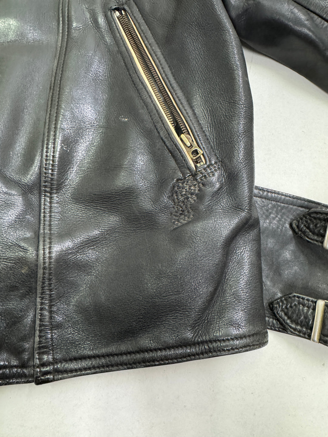Haelson GN 52 Giacca Chiodo in pelle vintage anni 40'