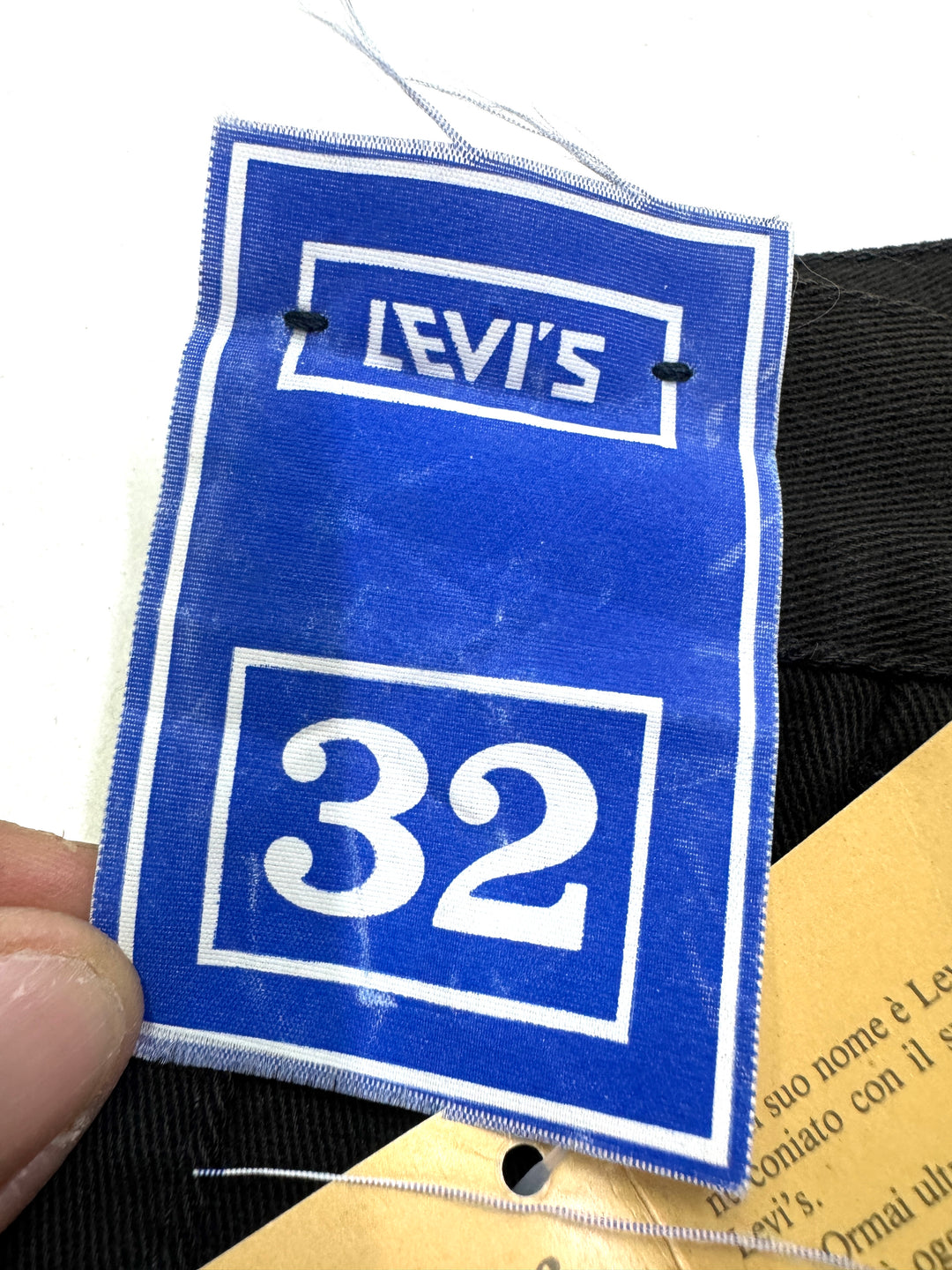 Levi's Guaranteed for over 135 years W32 chino pant anni 80' deadstock Made in Italy