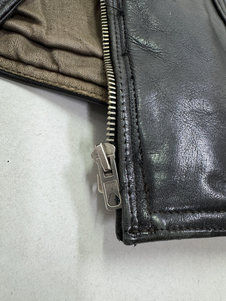 Haelson GN 52 Giacca Chiodo in pelle vintage anni 40'