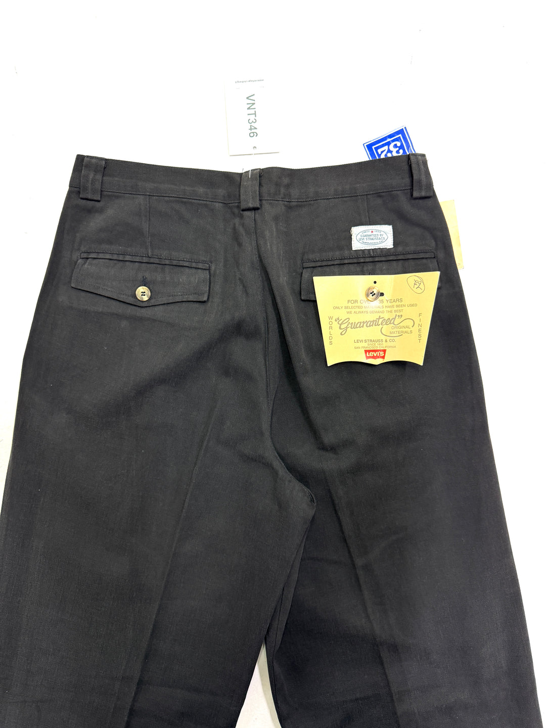 Levi's Guaranteed for over 135 years W32 chino pant anni 80' deadstock Made in Italy
