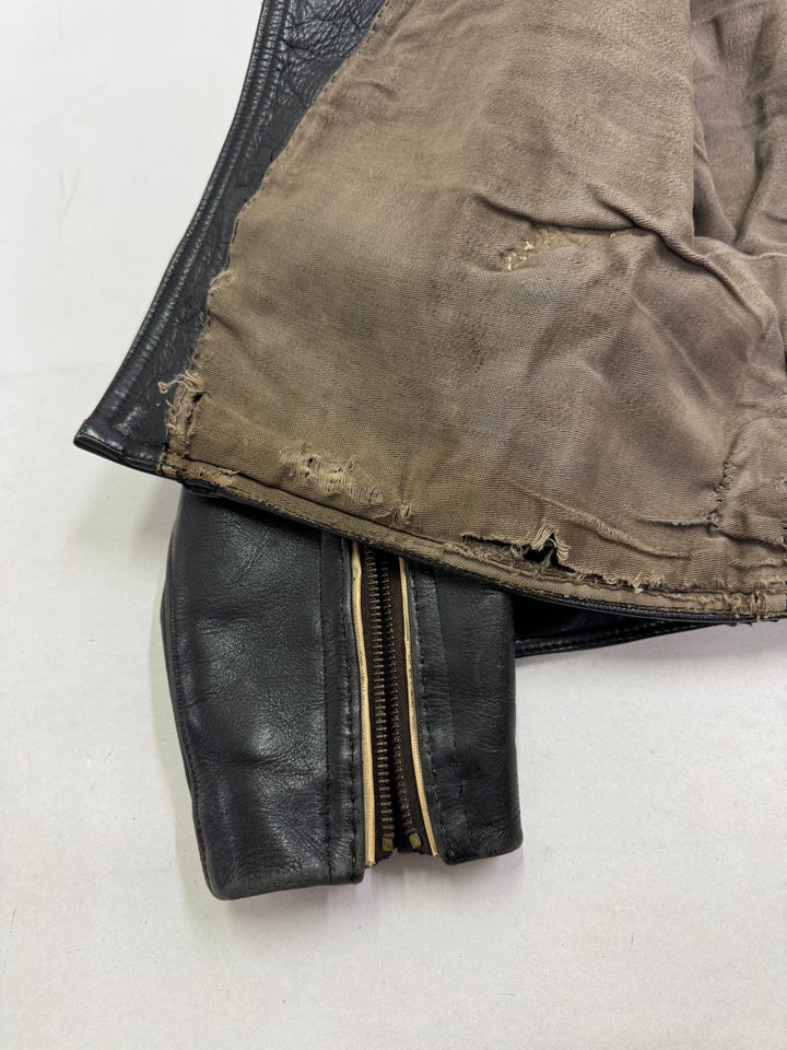Haelson GN 52 Giacca Chiodo in pelle vintage anni 40'