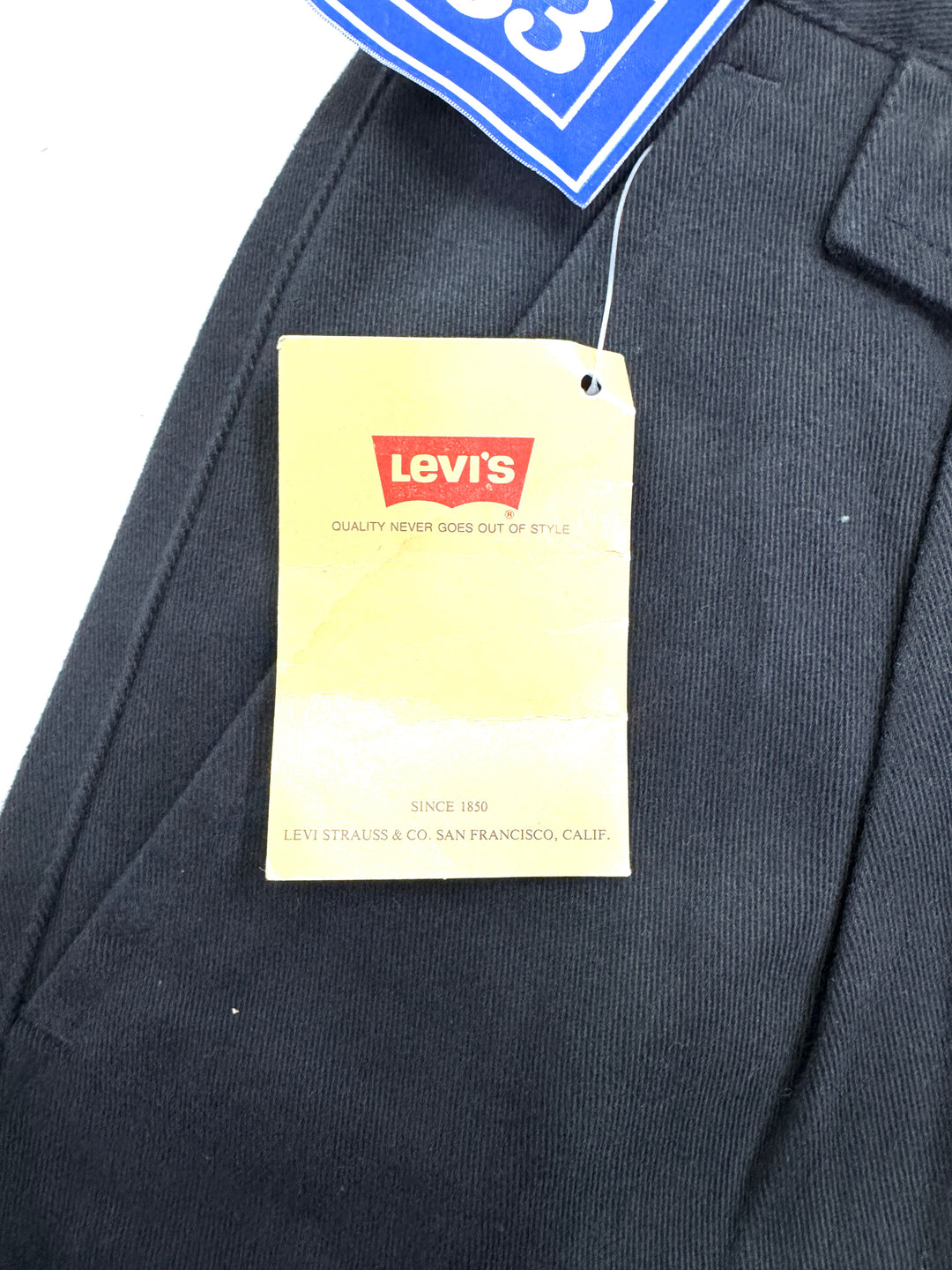 Levi's Guaranteed for over 135 years W33 chino pant anni 80' deadstock Made in Italy