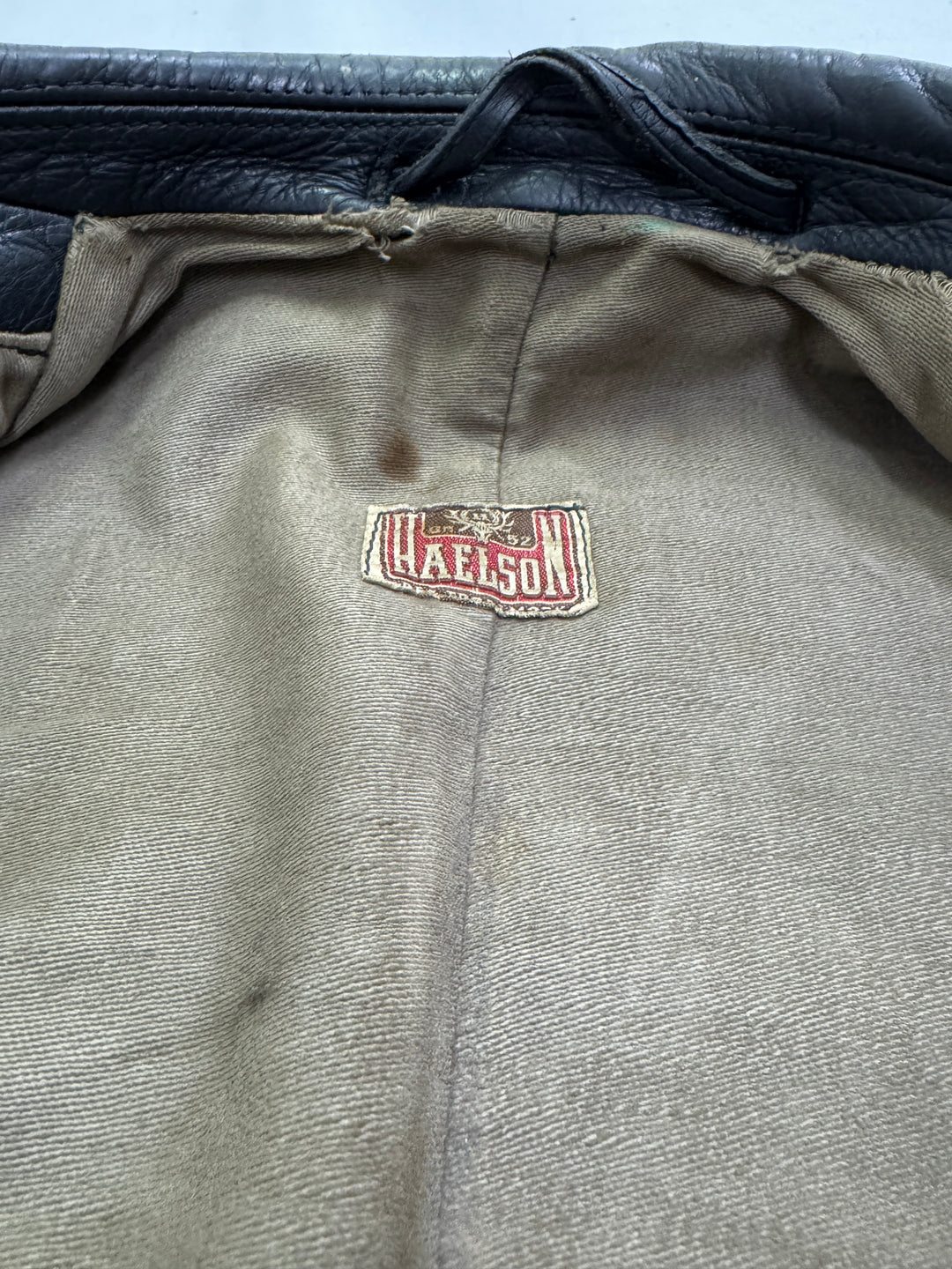 Haelson GN 52 Giacca Chiodo in pelle vintage anni 40'