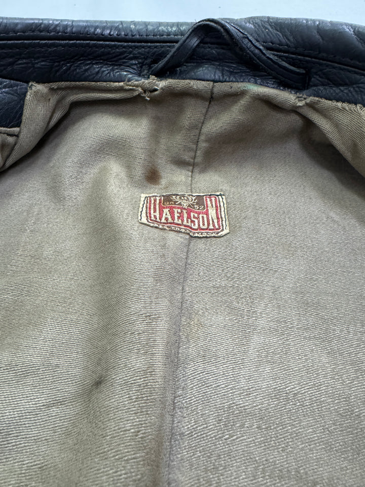 Haelson GN 52 Giacca Chiodo in pelle vintage anni 40'