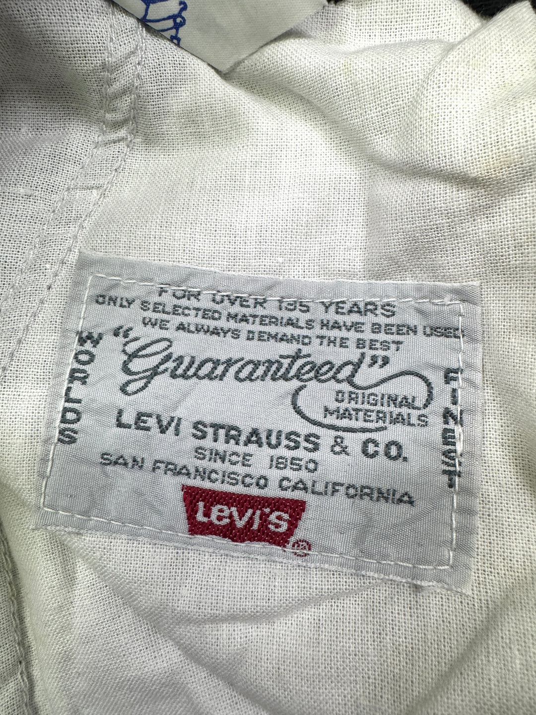 Levi's Guaranteed for over 135 years W33 chino pant anni 80' deadstock Made in Italy