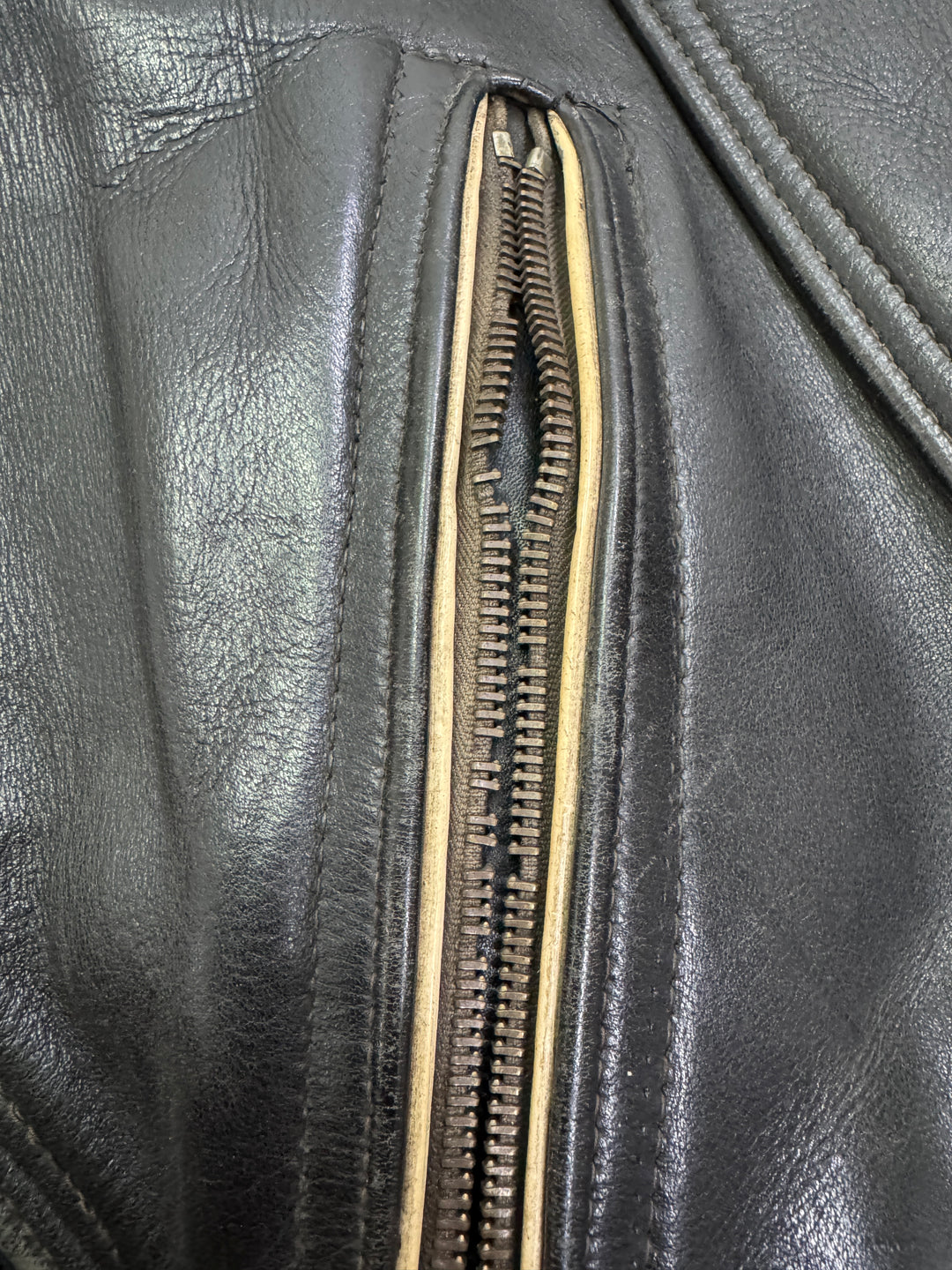 Haelson GN 52 Giacca Chiodo in pelle vintage anni 40'