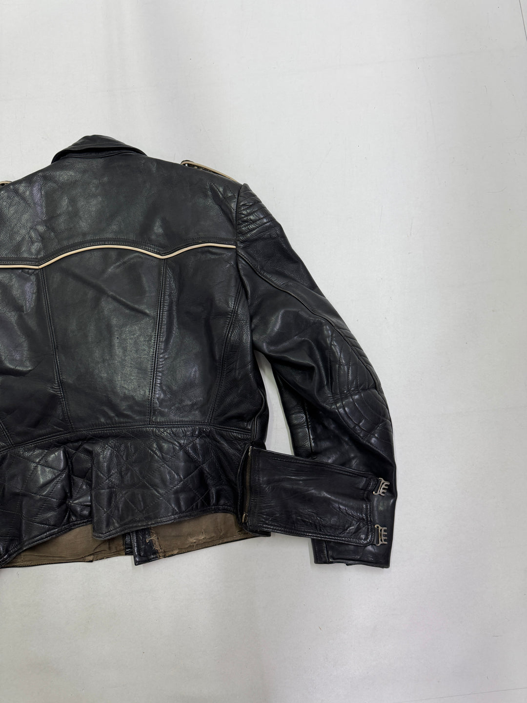 Haelson GN 52 Giacca Chiodo in pelle vintage anni 40'