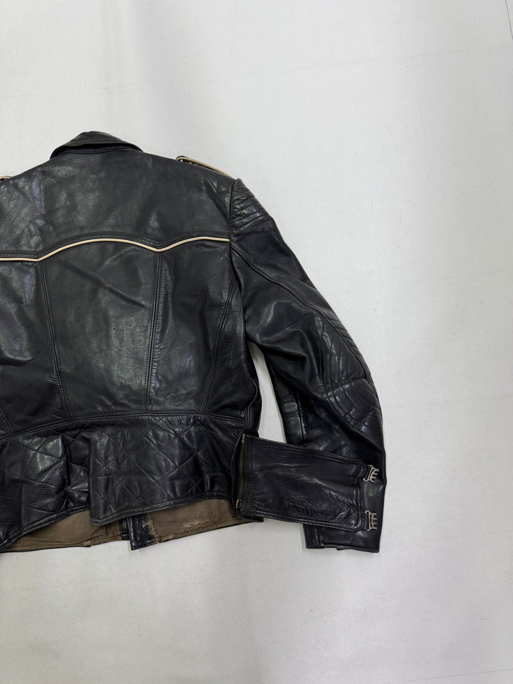 Haelson GN 52 Giacca Chiodo in pelle vintage anni 40'