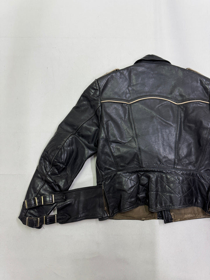 Haelson GN 52 Giacca Chiodo in pelle vintage anni 40'