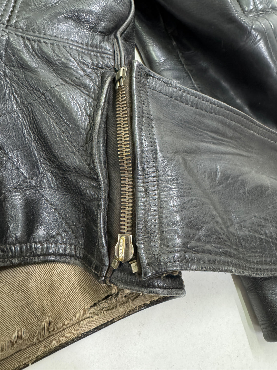 Haelson GN 52 Giacca Chiodo in pelle vintage anni 40'