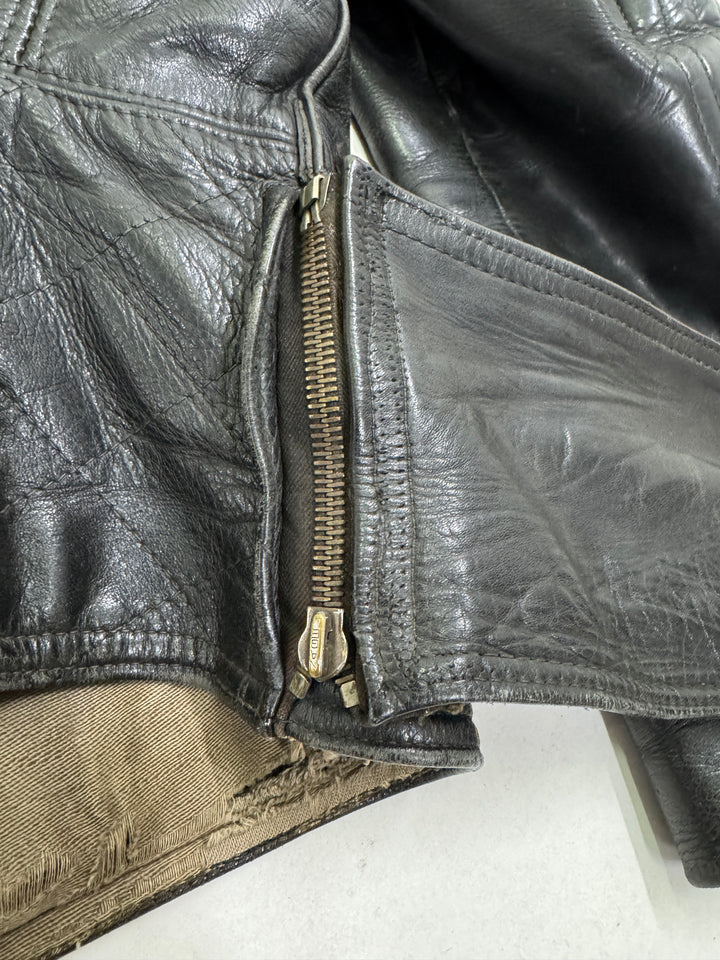 Haelson GN 52 Giacca Chiodo in pelle vintage anni 40'