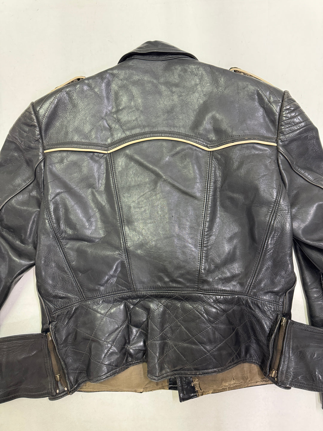 Haelson GN 52 Giacca Chiodo in pelle vintage anni 40'