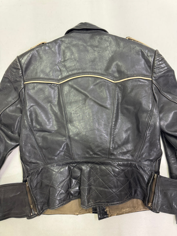 Haelson GN 52 Giacca Chiodo in pelle vintage anni 40'