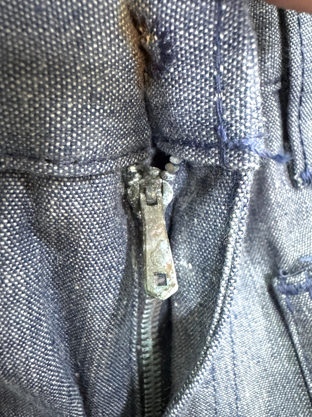 Levi's 679 chambray W28 L34 white tab flare boot cut anni 70' deadstock