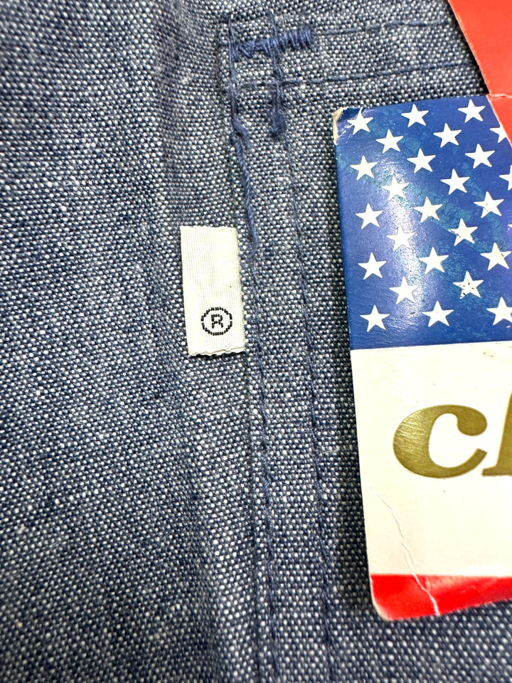 Levi's 679 chambray W28 L34 white tab flare boot cut anni 70' deadstock