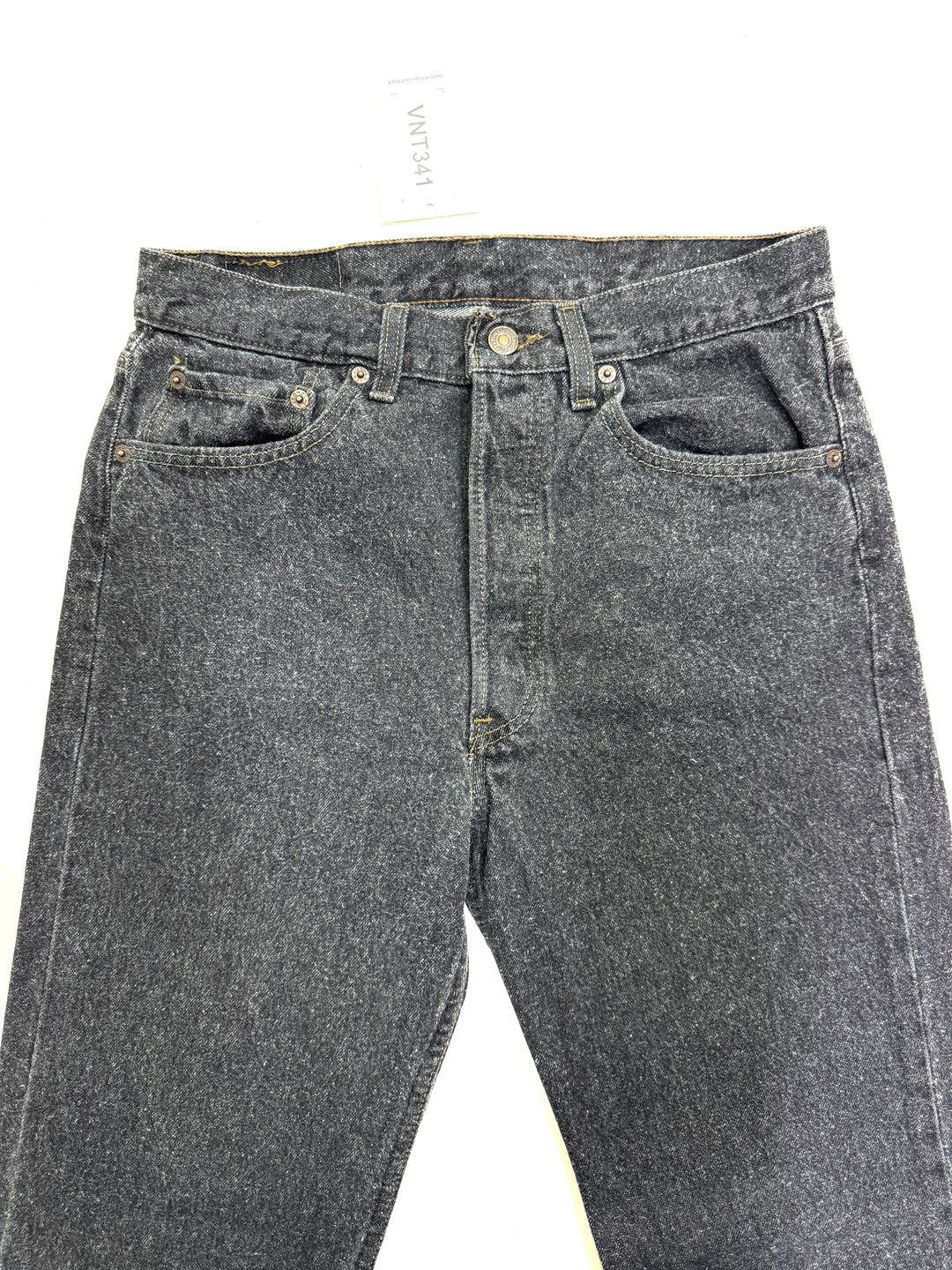 Levi's 501 Made In USA W32 L30 anni 80' Nero col pelo