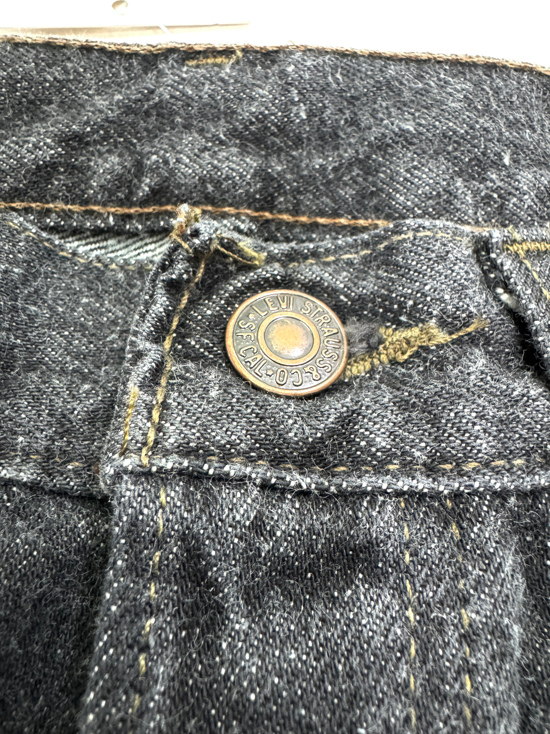 Levi's 501 Made In USA W32 L30 anni 80' Nero col pelo