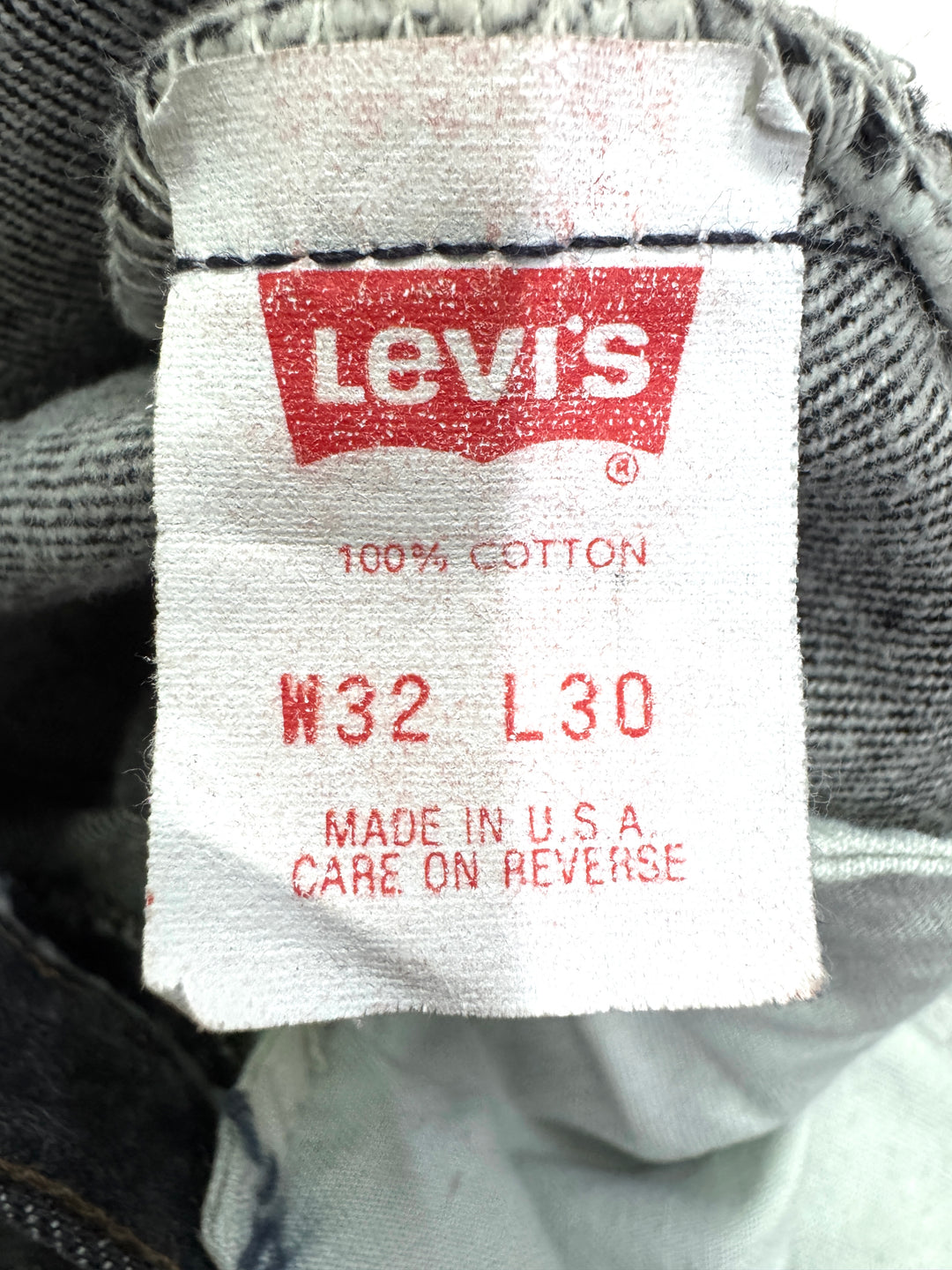 Levi's 501 Made In USA W32 L30 anni 80' Nero col pelo