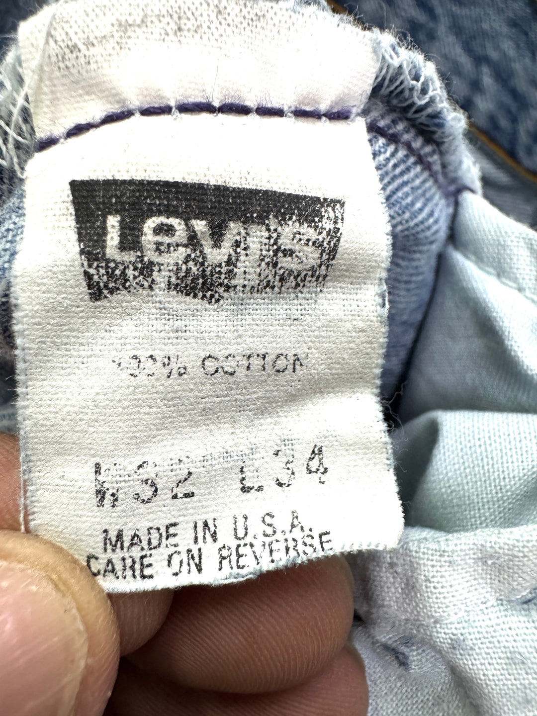 Levi's 501 Made In USA W32 L34 anni 80'