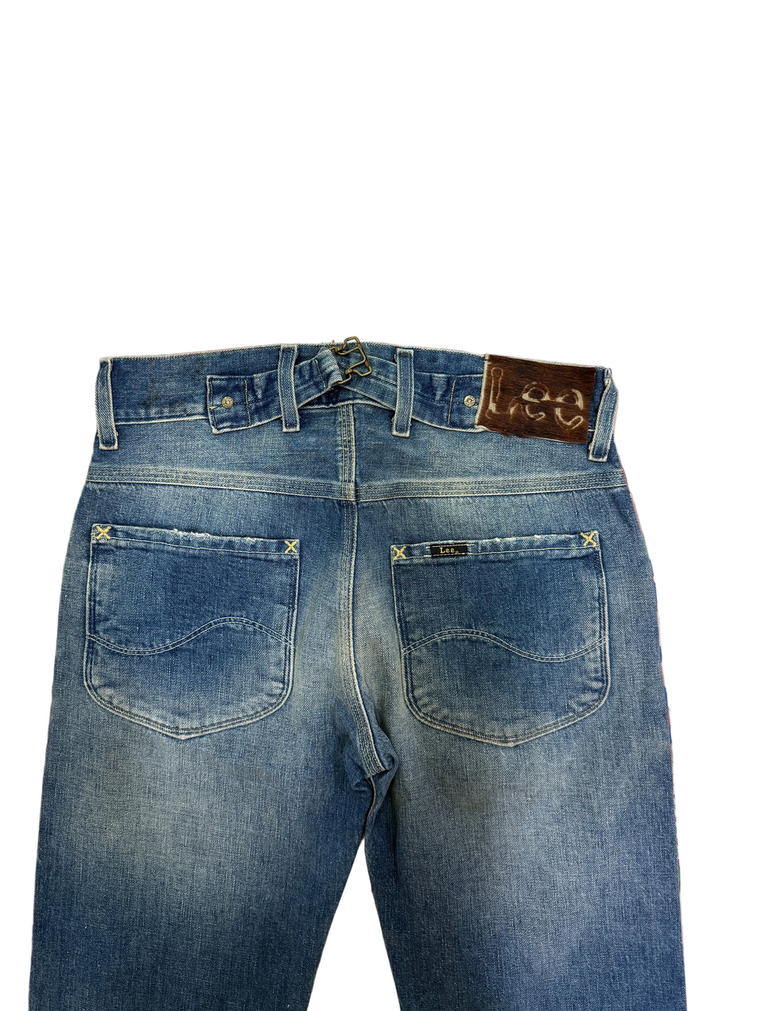 Lee 101B W28 L32 cimosa con martingala nuovo deadstock