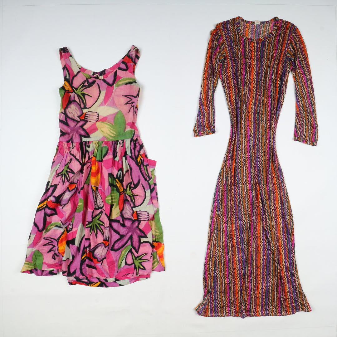 Stock lotto Vestiti abiti Estivi vintage donna 36 pz colorati