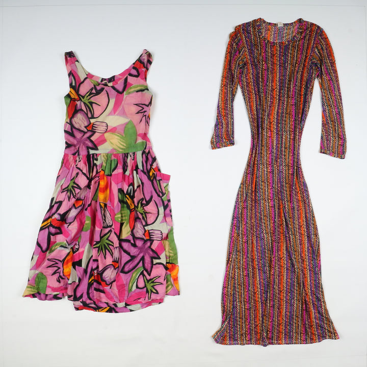 Stock lotto Vestiti abiti Estivi vintage donna 36 pz colorati
