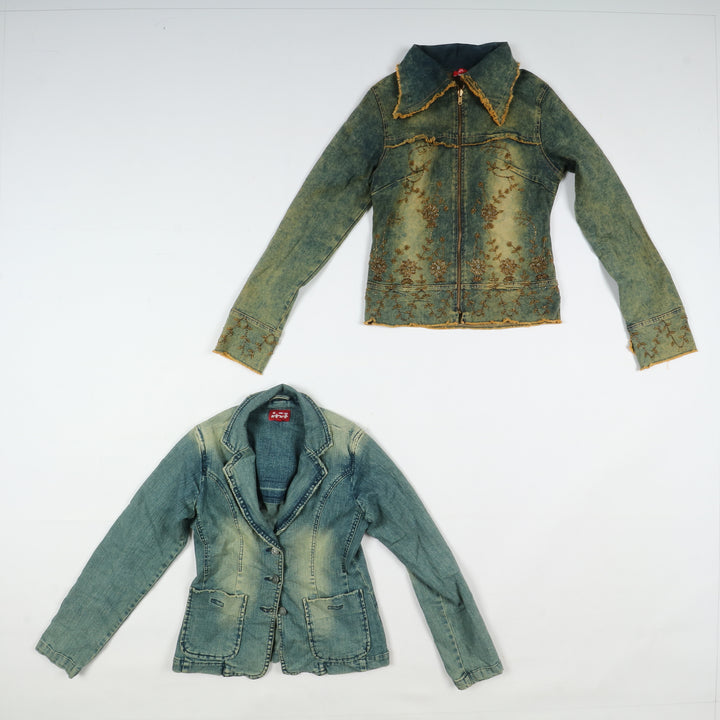 Giacche jeans vintage uomo donna 29pz anni 2000 Y2K