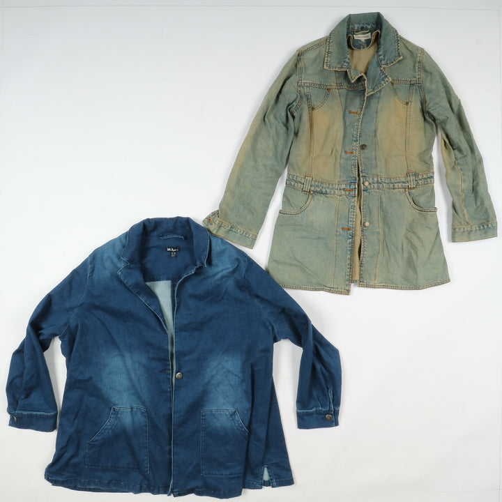 Cappotti, trench e giacche jeans vintage uomo donna 15pz