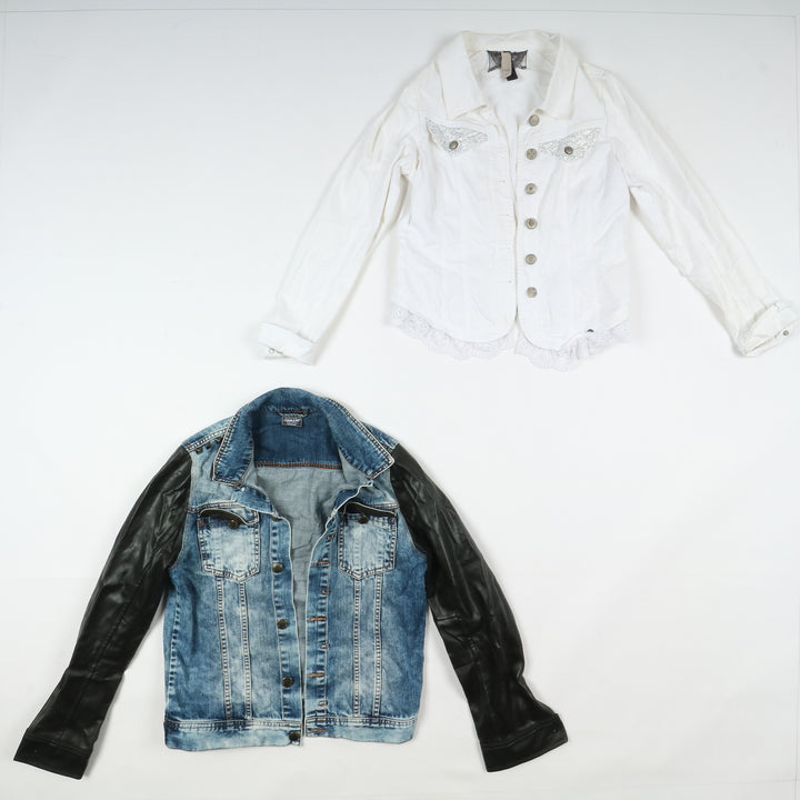 Giacche jeans vintage uomo donna 35pz anni 2000 Y2K