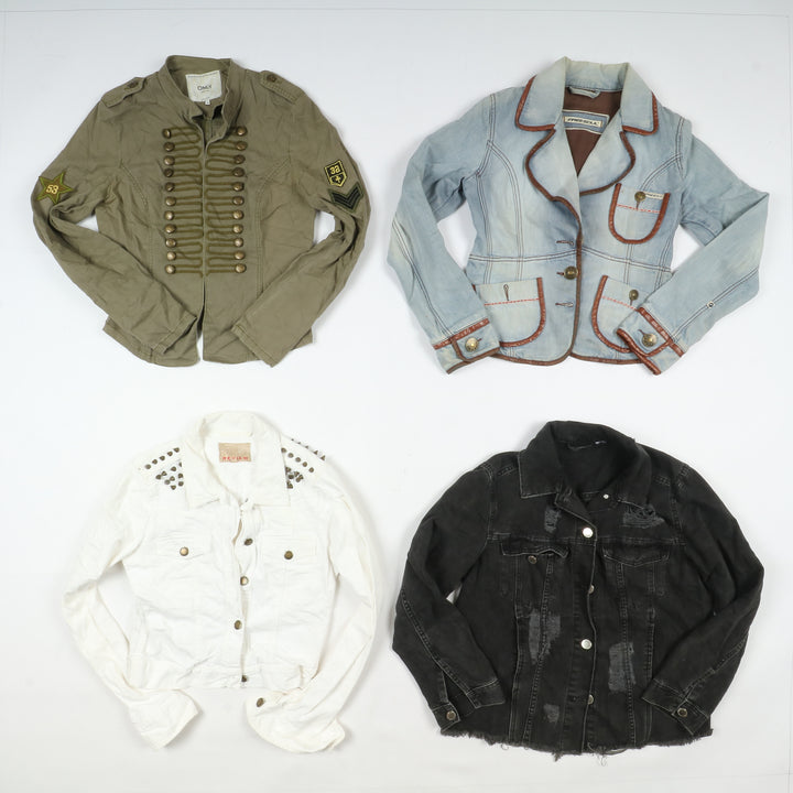Giacche jeans vintage uomo donna 35pz anni 2000 Y2K