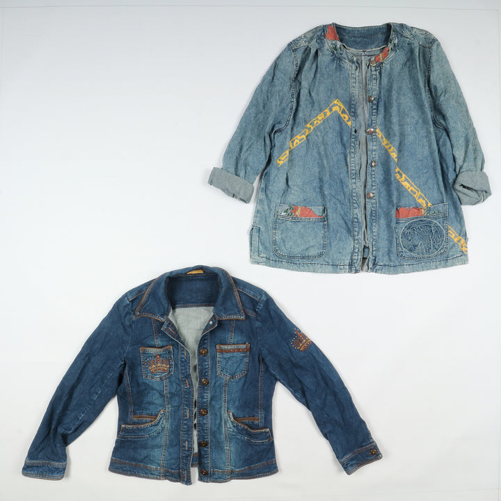 Giacche jeans vintage uomo donna 35pz anni 2000 Y2K