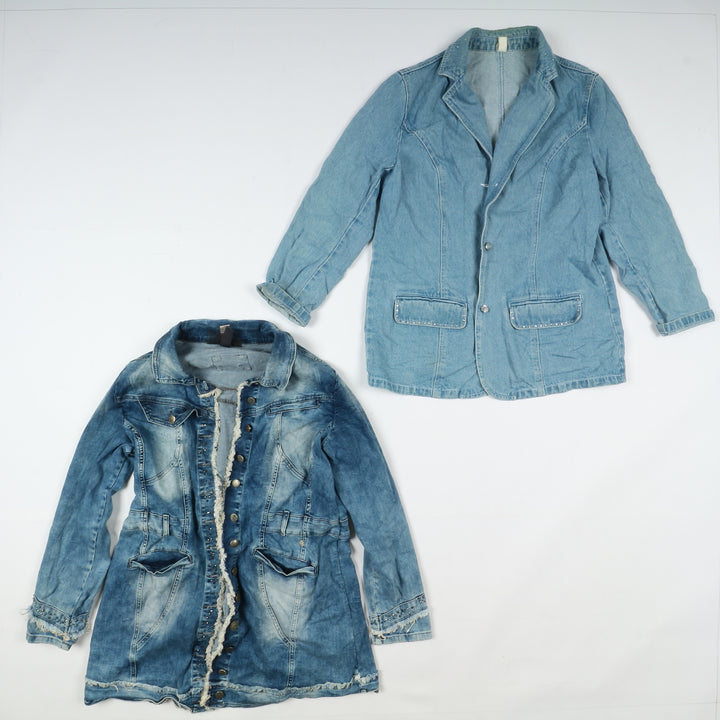 Giacche jeans vintage uomo donna 35pz anni 2000 Y2K