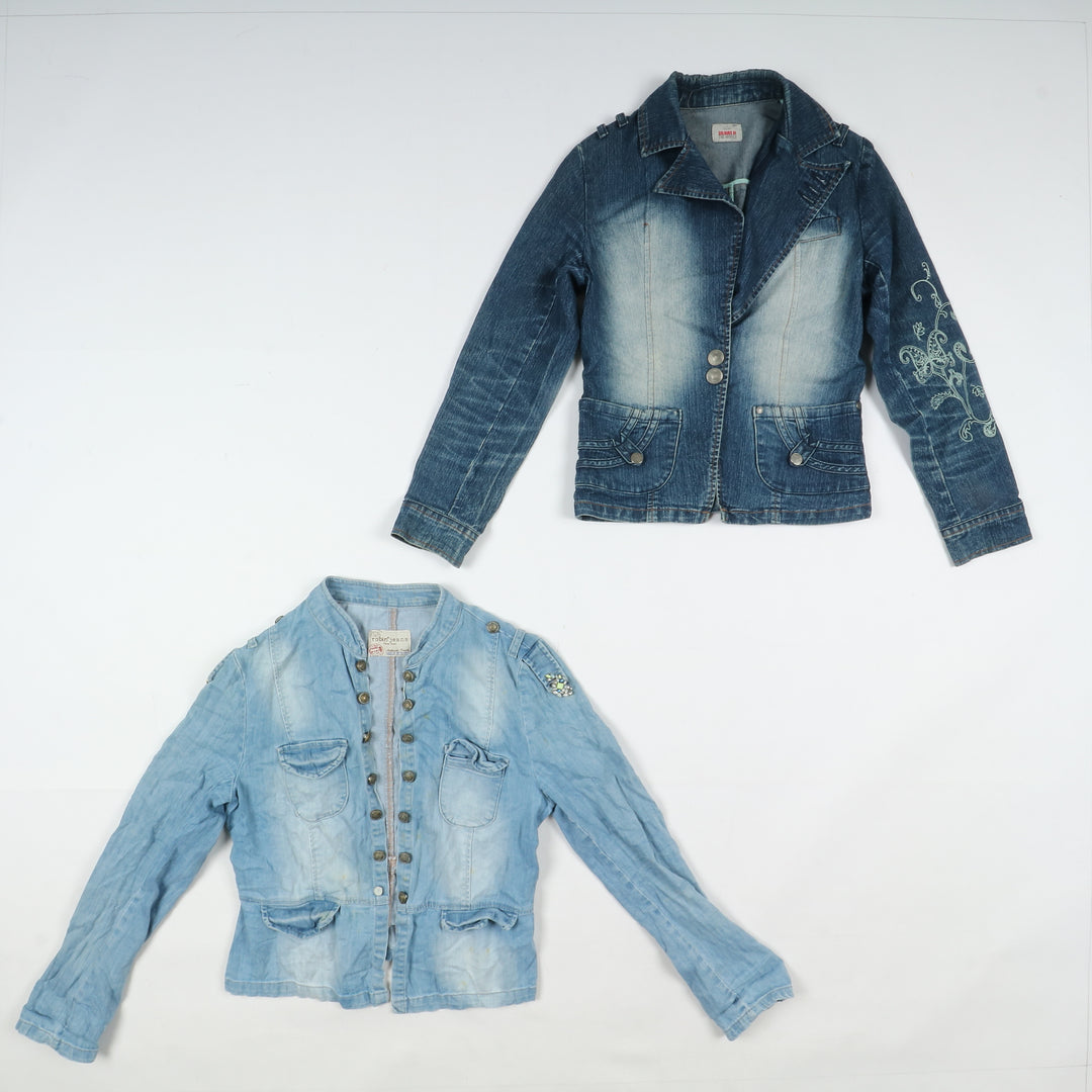 Giacche jeans vintage uomo donna 35pz anni 2000 Y2K