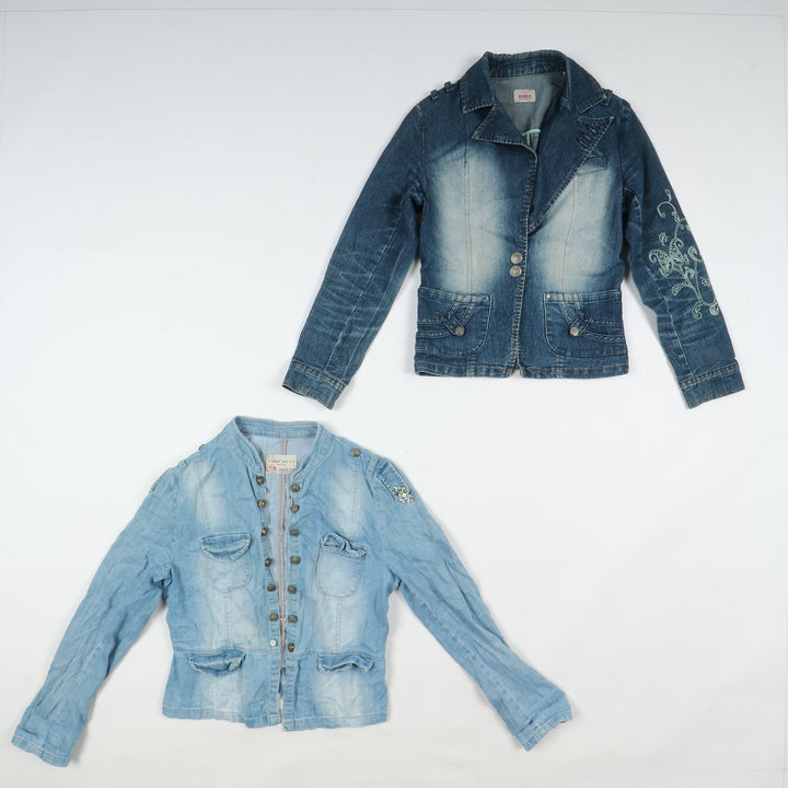 Giacche jeans vintage uomo donna 35pz anni 2000 Y2K