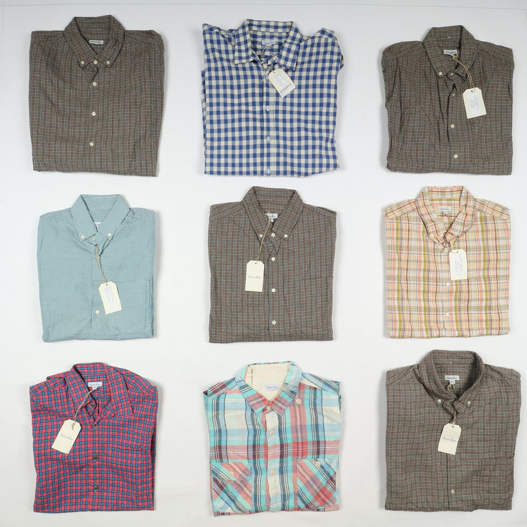 Steve Alan stock camicie nuove box da 49pz fondo di magazzino