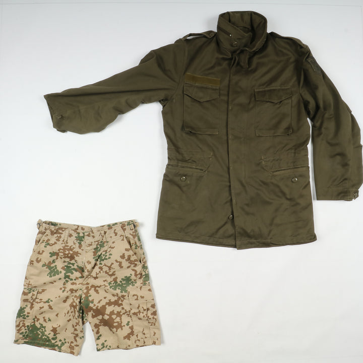 Abbigliamento militare e civile box misto 44pz soft air caccia pesca army