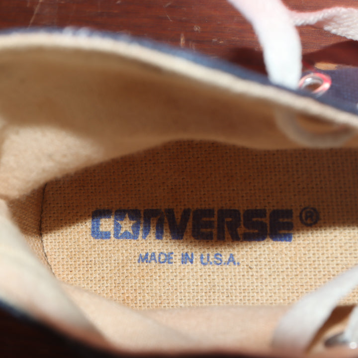 Converse Chuck Taylor alte Made in USA Size 4 1/2 tela colore blu jeans