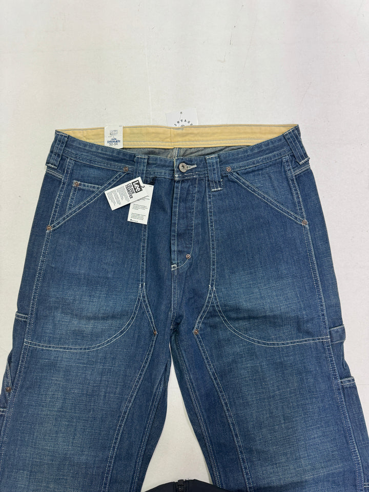 Lee Union Alls Brick Layer rivets W32 L34 cargo nuovo deadstock