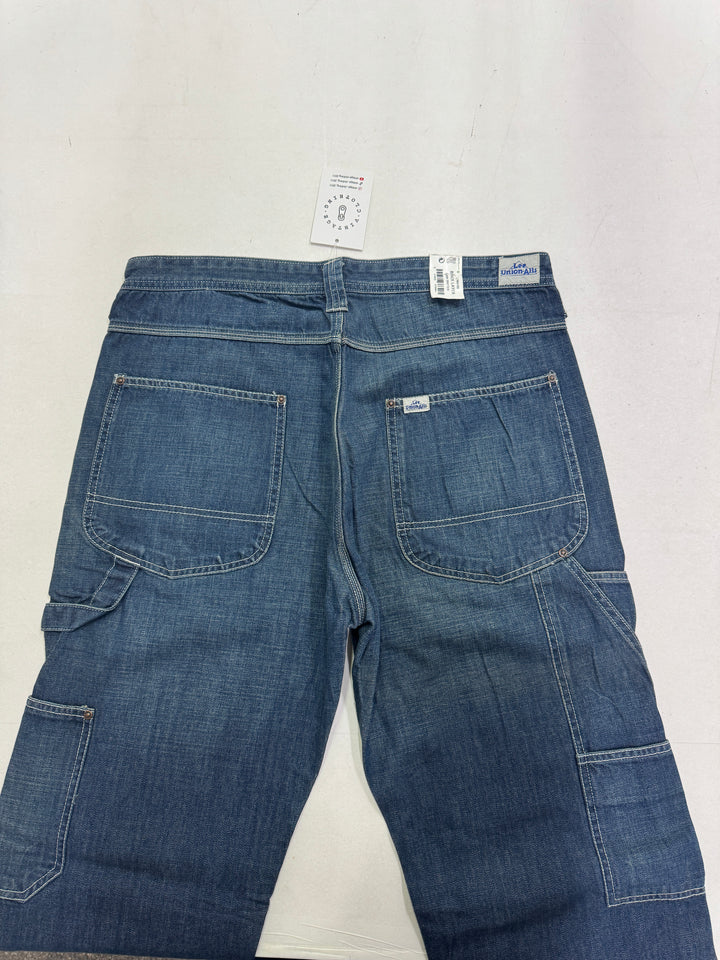 Lee Union Alls Brick Layer rivets W32 L34 cargo nuovo deadstock