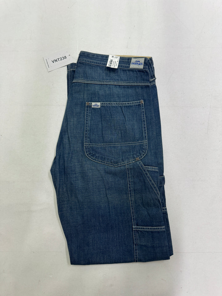 Lee Union Alls Brick Layer rivets W32 L34 cargo nuovo deadstock