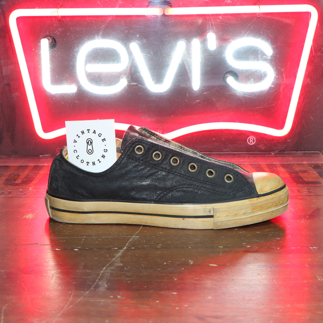 Converse John Varvatos Size 6 basso pelle colore nero