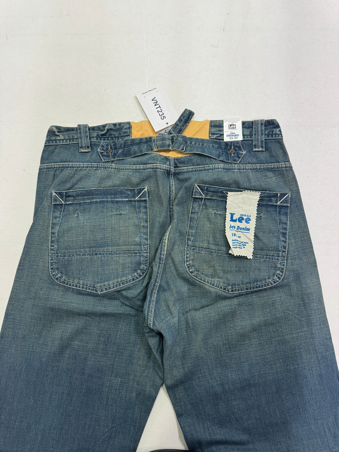Lee Union Alls Brick Buckle W33 L34 cargo con martingala nuovo deadstock