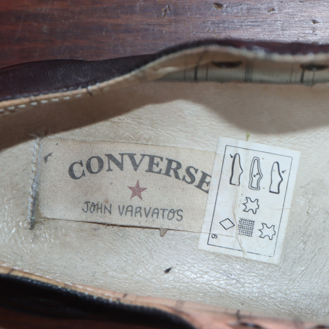 Converse John Varvatos Size 6 basso pelle colore nero