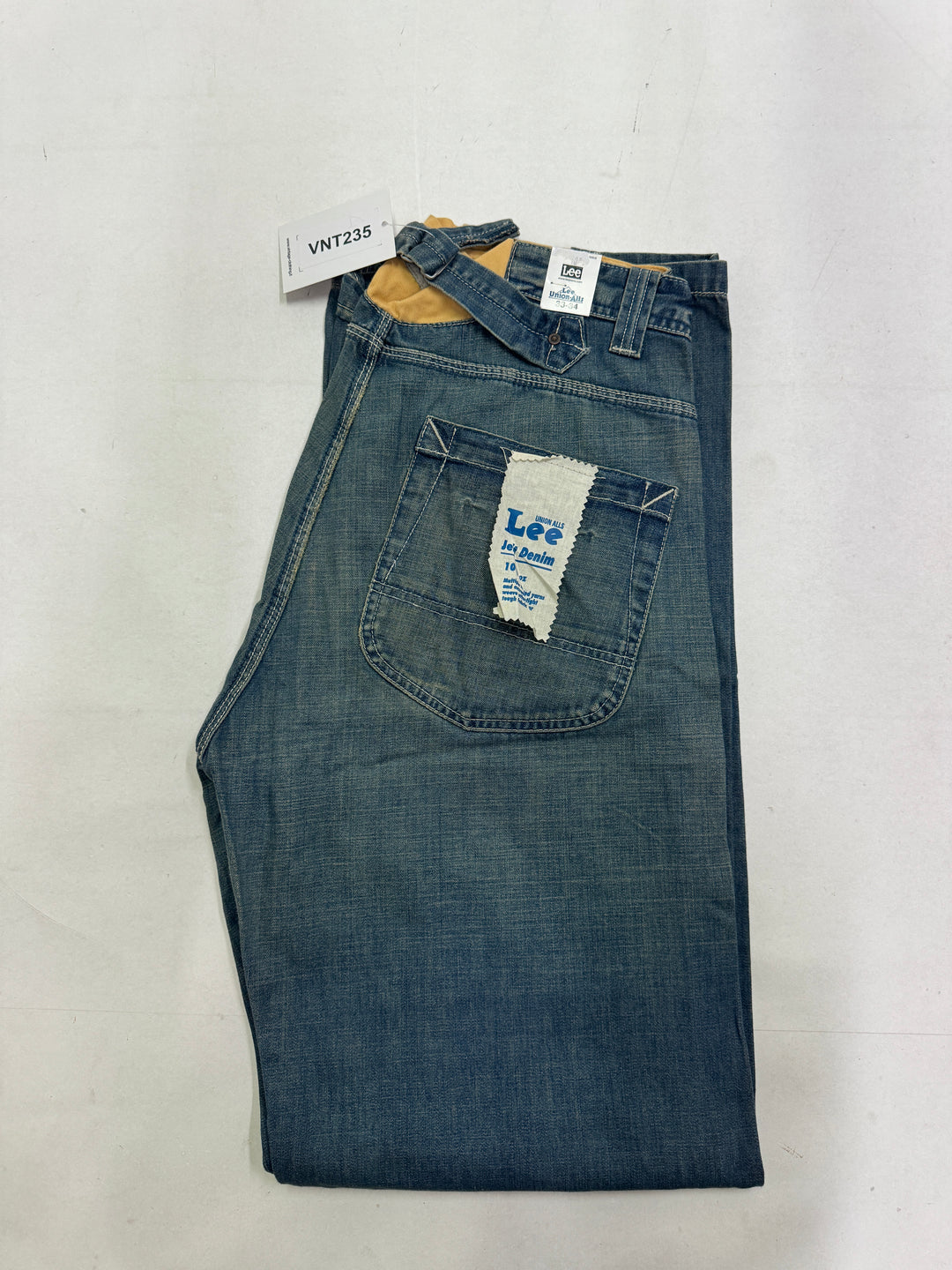 Lee Union Alls Brick Buckle W33 L34 cargo con martingala nuovo deadstock