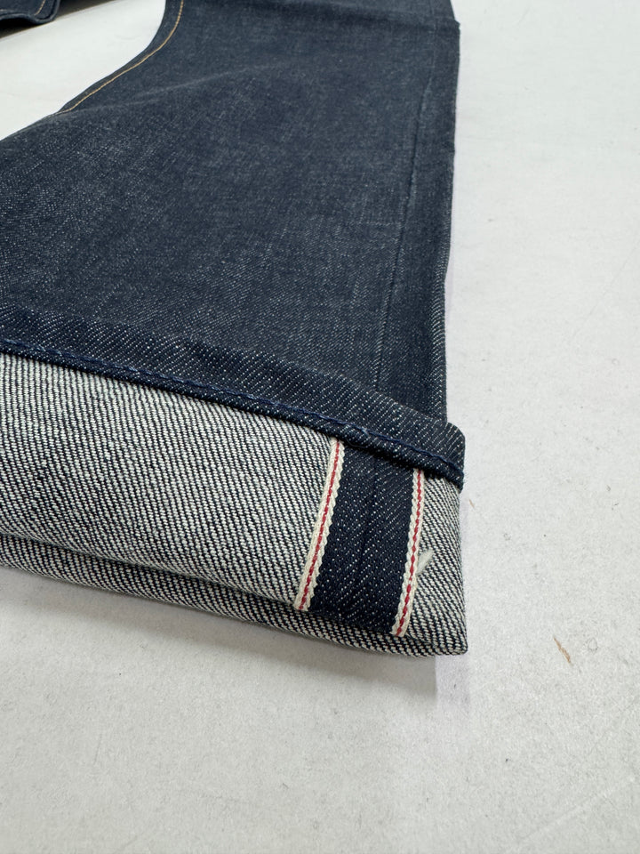 Pace Limited Edition W33 L36 cimosa, martingala e rivetti jeans nuovo Deadstock red line selvedge