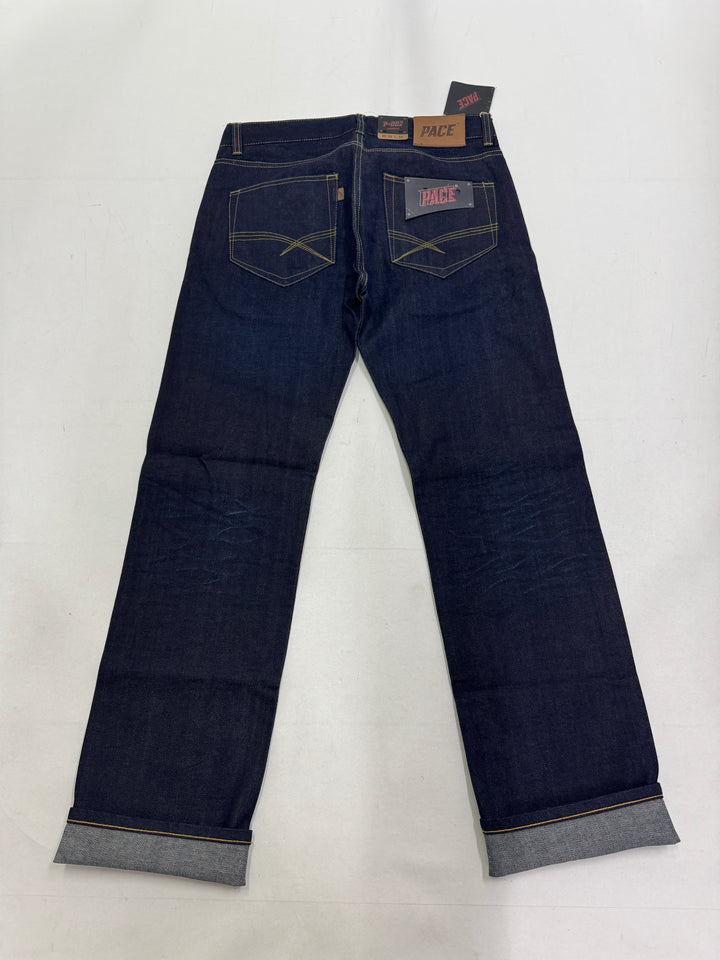 Pace Limited Edition W33 L34 cimosa jeans nuovo Deadstock red line selvedge